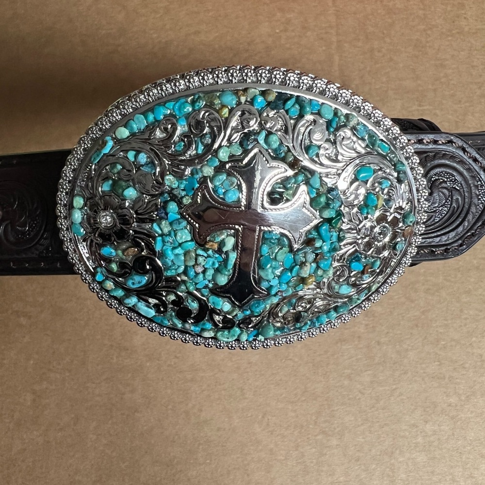 Girls Nocona Cross Stone Belt NEW